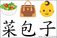 菜包子 对应emoji 的对照png图片