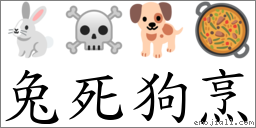 词语:兔死狗烹