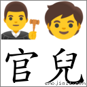 词语:官儿