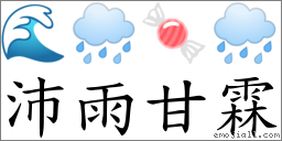 词语:沛雨甘霖