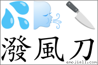 泼风刀 对应emoji 90 92 92 的对照png图片