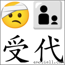 受代 對應Emoji 🤕 👨‍👦  的對照PNG圖片