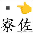 寮佐 對應Emoji  👈  的對照PNG圖片