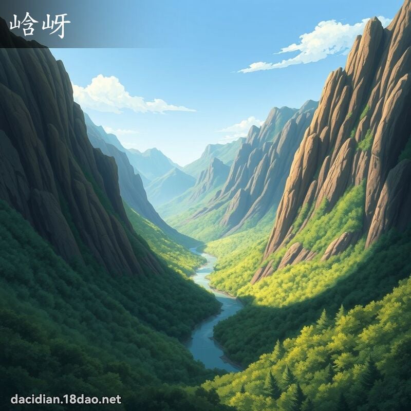 㟏岈 - 国语大辞典配图