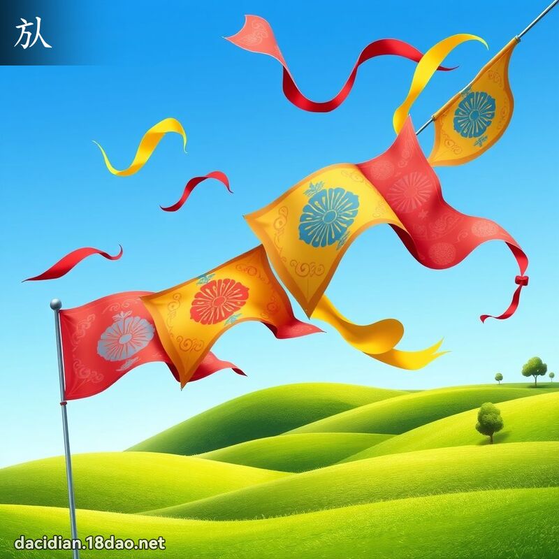 㫃 - 國語大辭典配圖