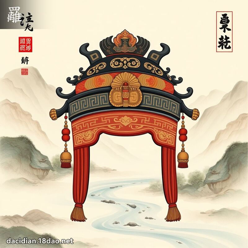 䍦 - 國語大辭典配圖