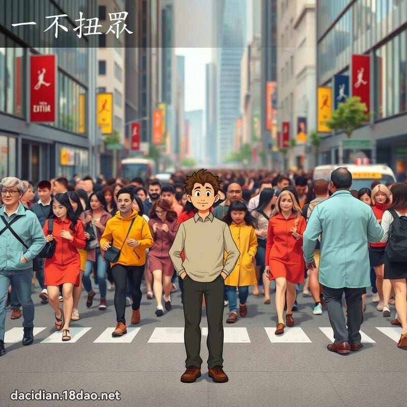 一不扭眾 - 國語大辭典配圖