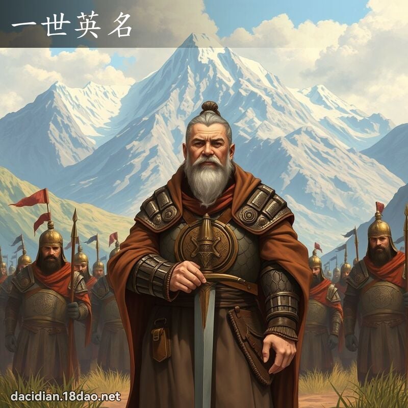 一世英名 - 國語大辭典配圖