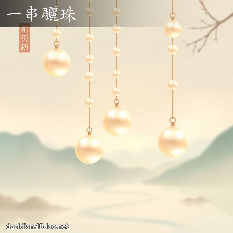 一串驪珠 - 國語大辭典配圖