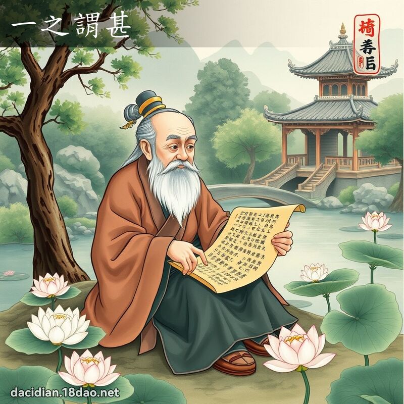 一之謂甚 - 國語大辭典配圖