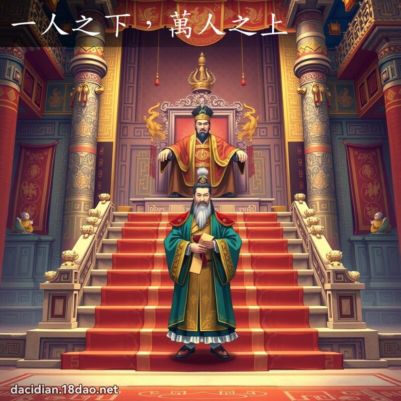 一人之下，萬人之上 - 國語大辭典配圖