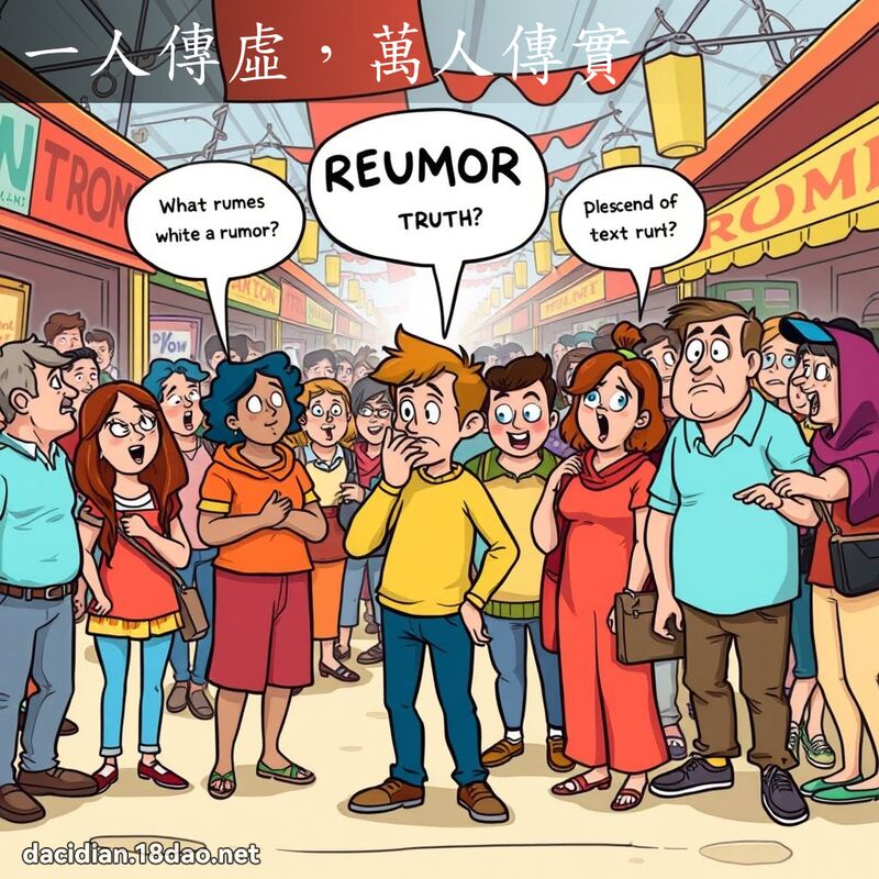 一人传虚，万人传实 - 国语大辞典配图