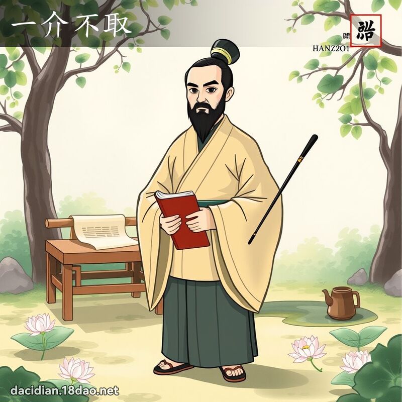 一介不取 - 国语大辞典配图