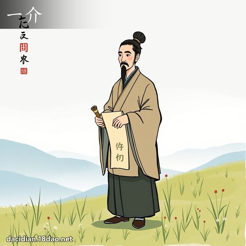 一介 - 國語大辭典配圖