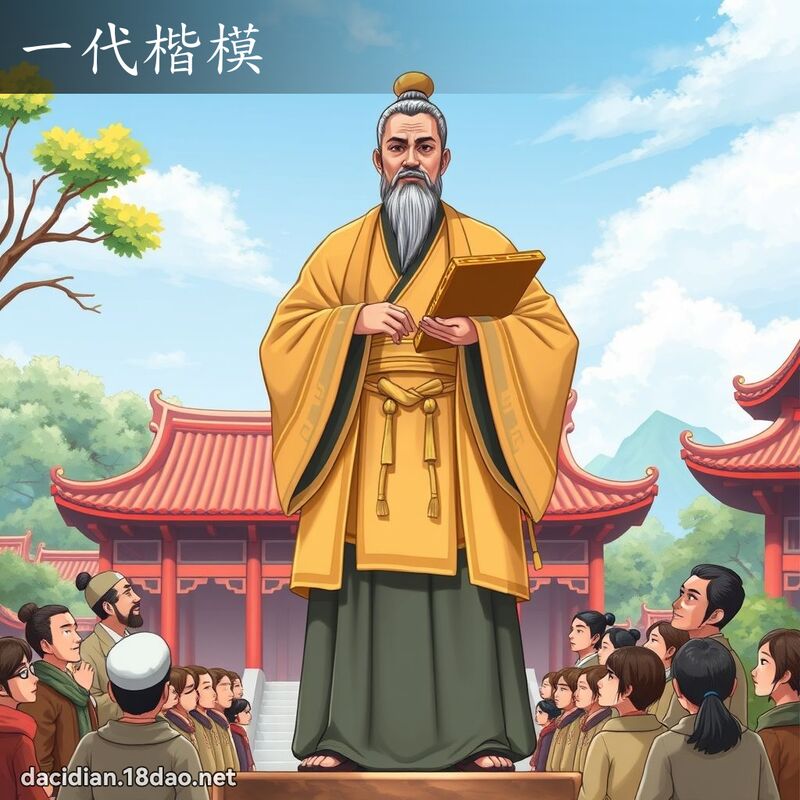 一代楷模 - 國語大辭典配圖
