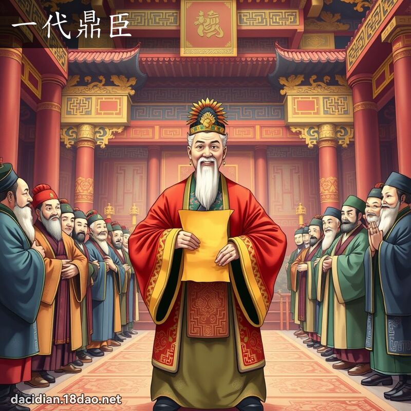 一代鼎臣 - 國語大辭典配圖