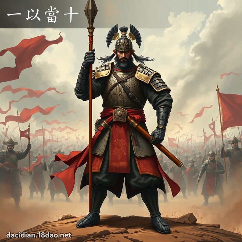 一以當十 - 國語大辭典配圖