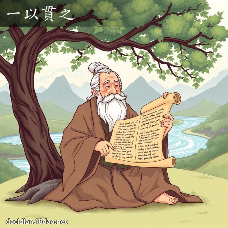 一以貫之 - 國語大辭典配圖