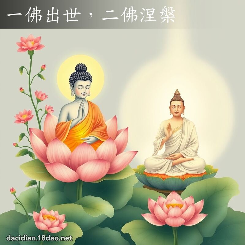 一佛出世,二佛涅槃 - 國語大辭典配圖