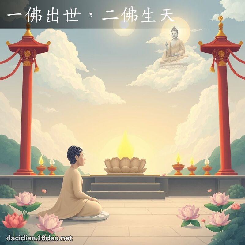 一佛出世，二佛生天 - 国语大辞典配图