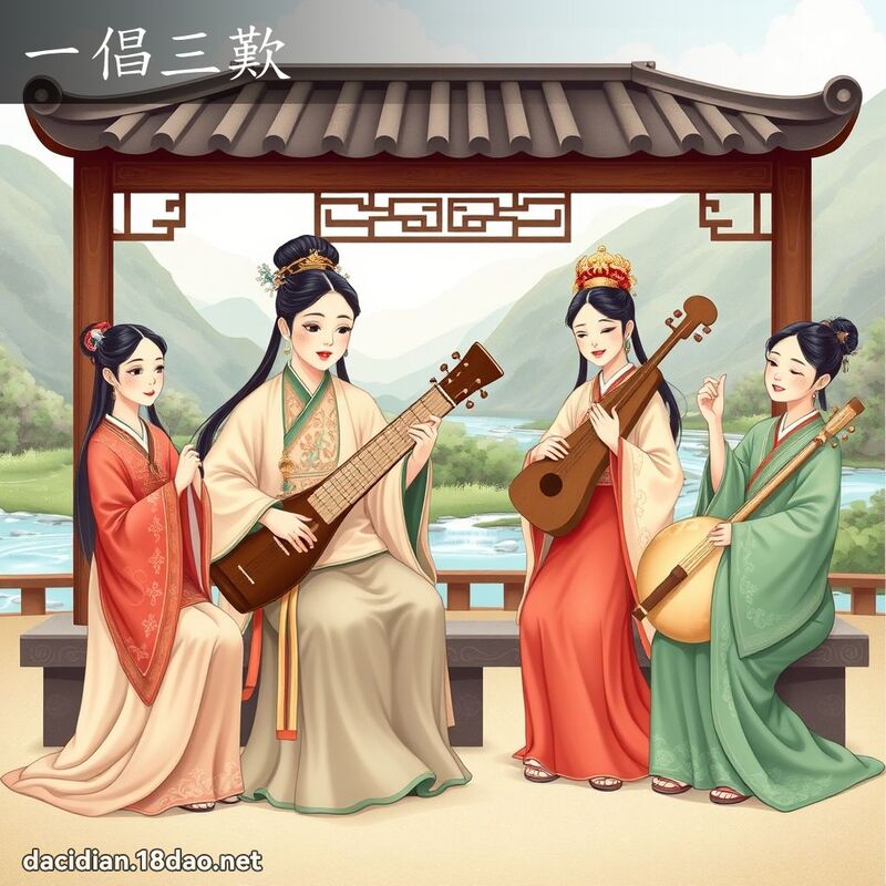 一倡三歎 - 國語大辭典配圖