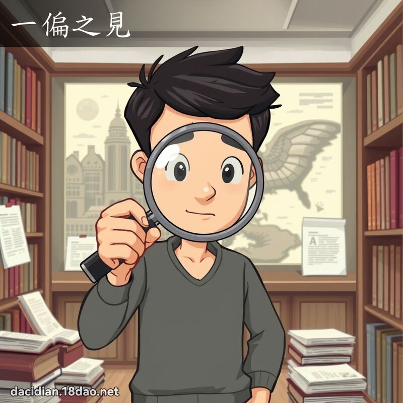 一偏之見 - 國語大辭典配圖