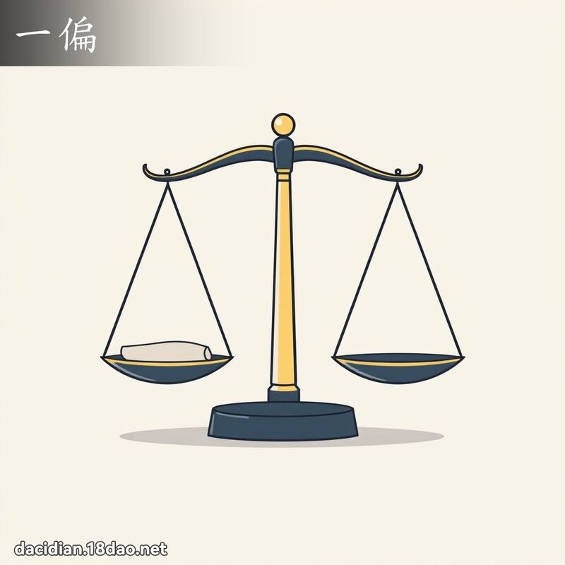一偏 - 國語大辭典配圖