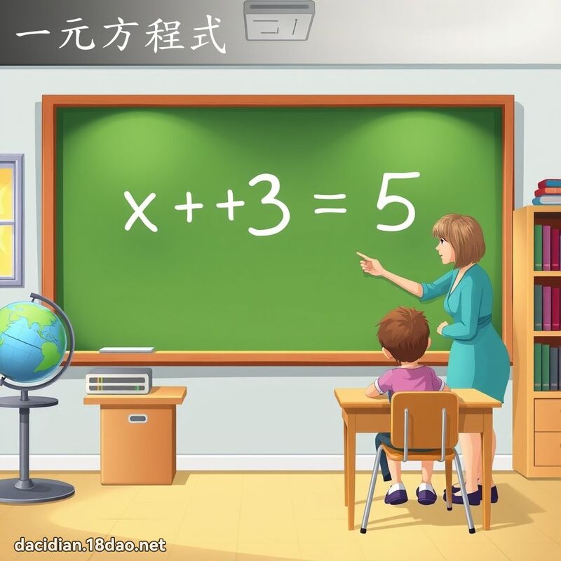 一元方程式 - 國語大辭典配圖