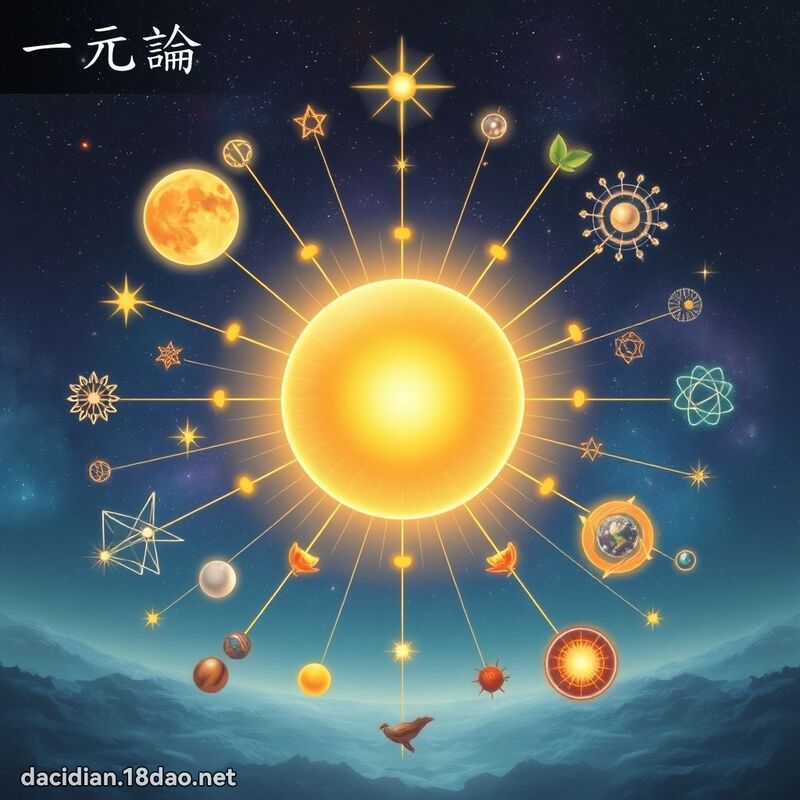 一元論 - 國語大辭典配圖