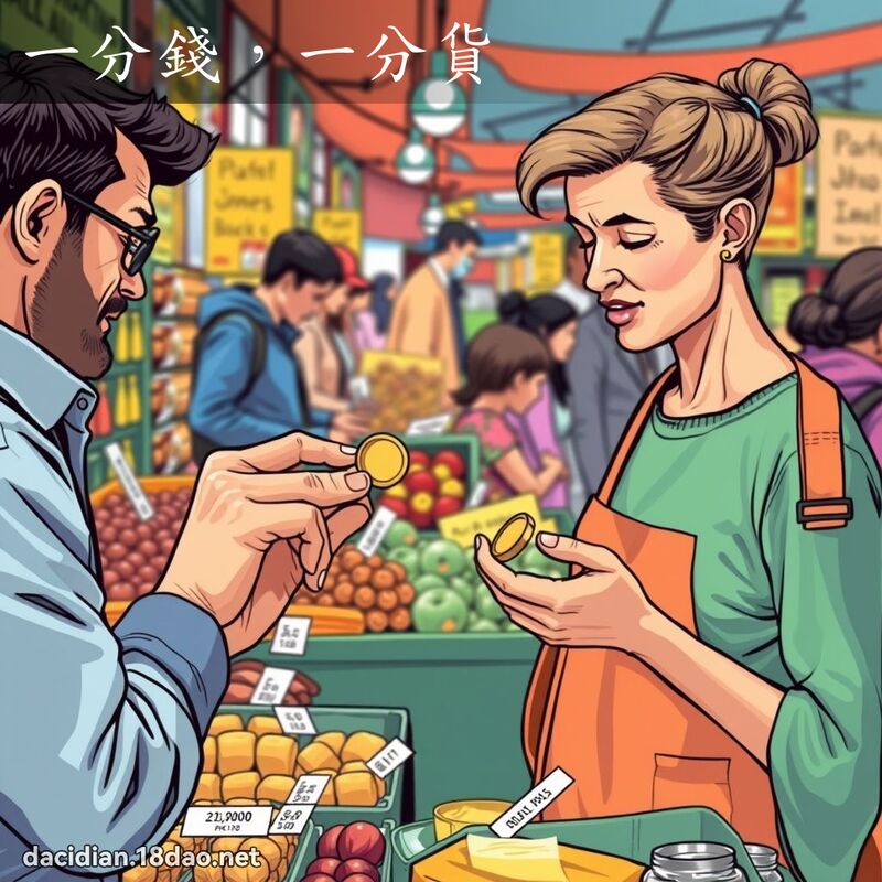 一分錢,一分貨 - 國語大辭典配圖