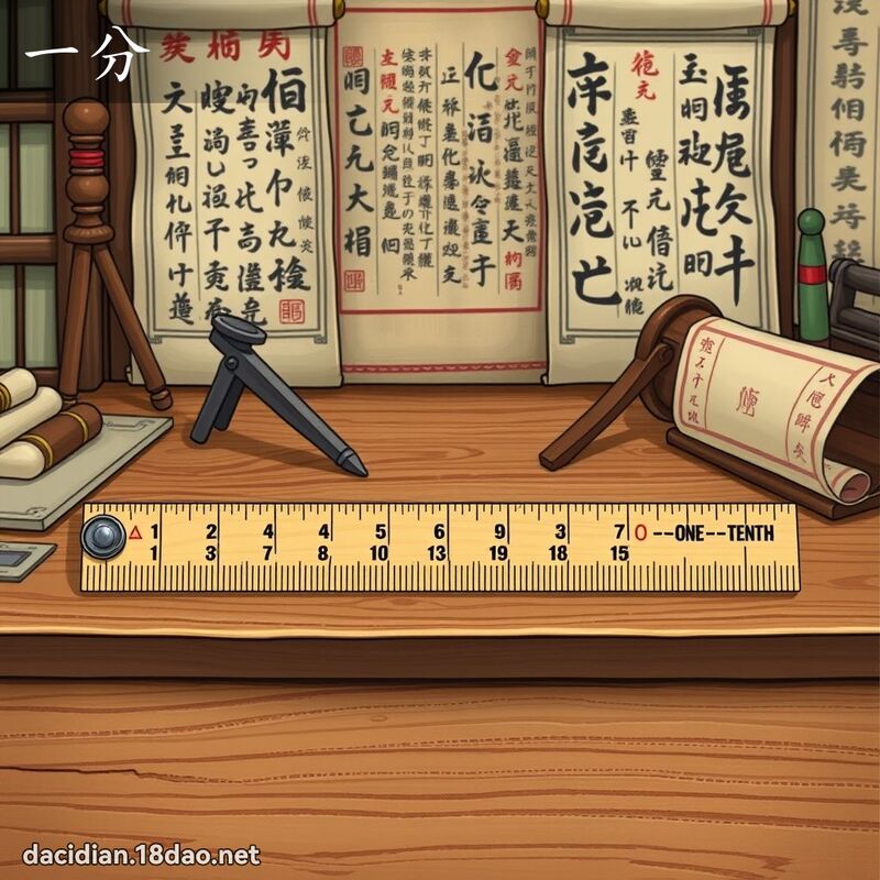 一分 - 國語大辭典配圖