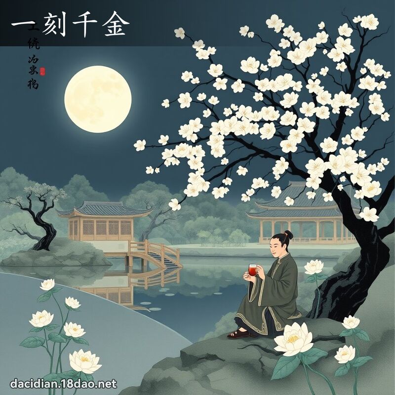 一刻千金 - 國語大辭典配圖