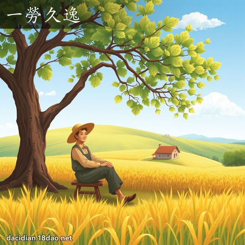 一勞久逸 - 國語大辭典配圖