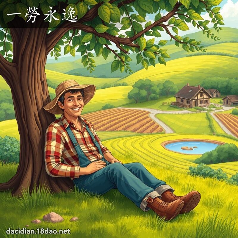 一勞永逸 - 國語大辭典配圖