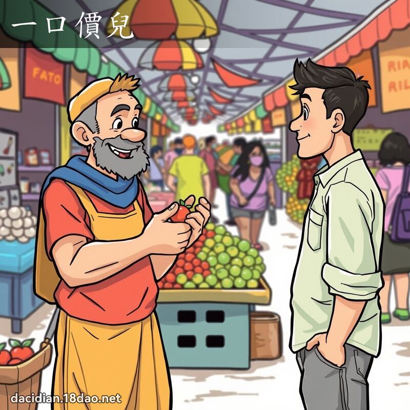 一口價兒 - 國語大辭典配圖