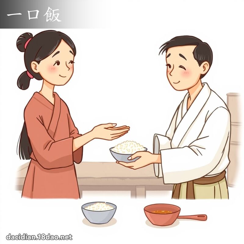 一口飯 - 國語大辭典配圖