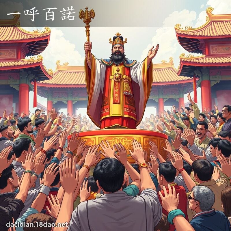 一呼百诺 - 国语大辞典配图