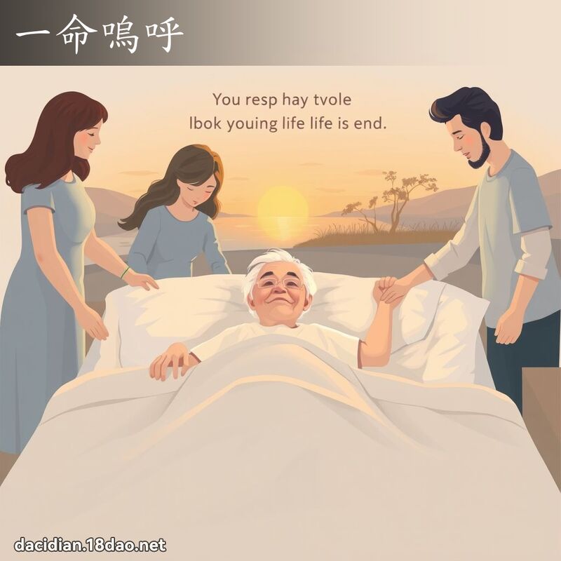 一命嗚呼 - 國語大辭典配圖