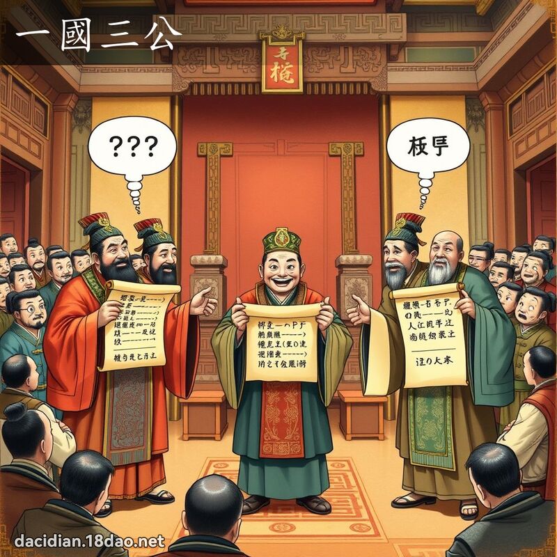一國三公 - 國語大辭典配圖