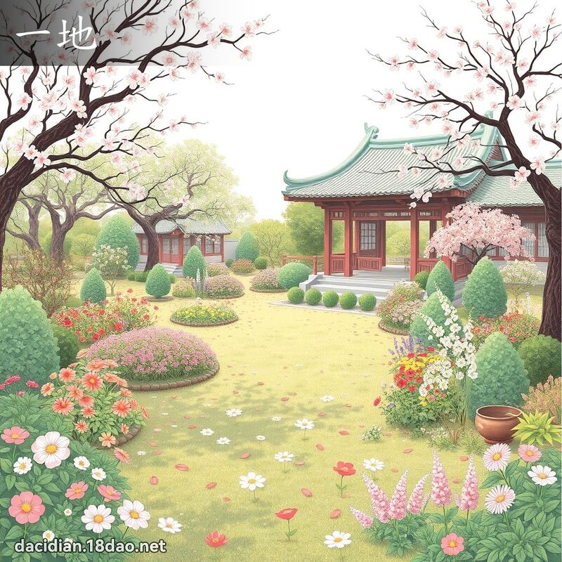 一地 - 國語大辭典配圖