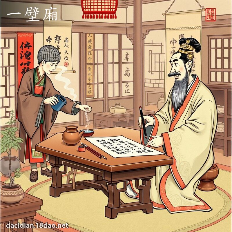 一壁厢 - 国语大辞典配图