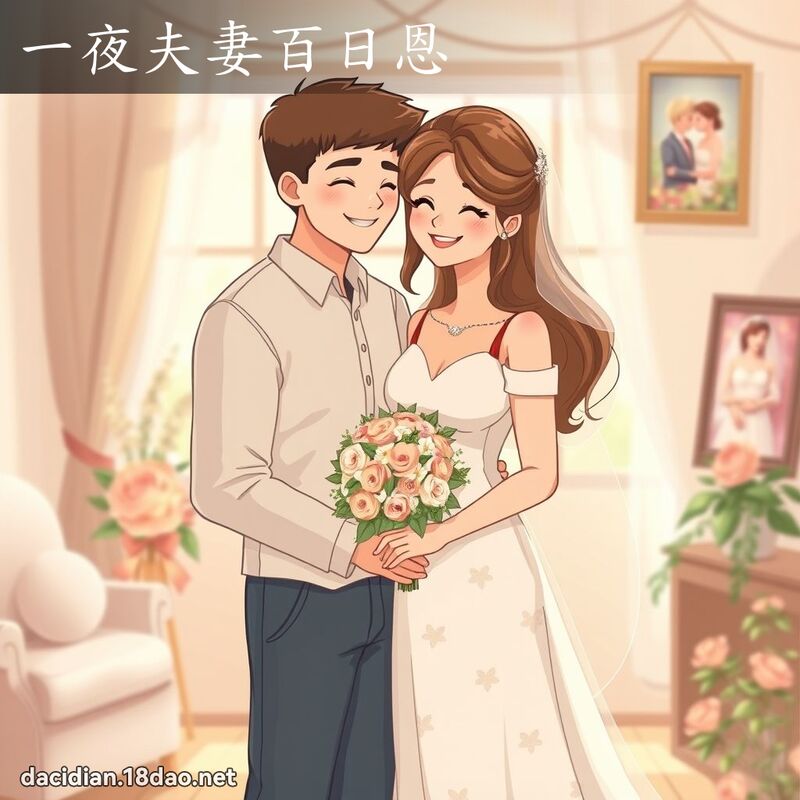 一夜夫妻百日恩 - 國語大辭典配圖