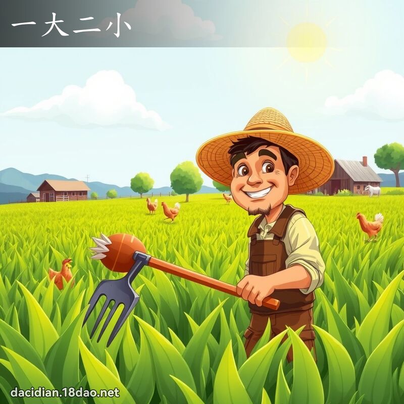 一大二小 - 國語大辭典配圖