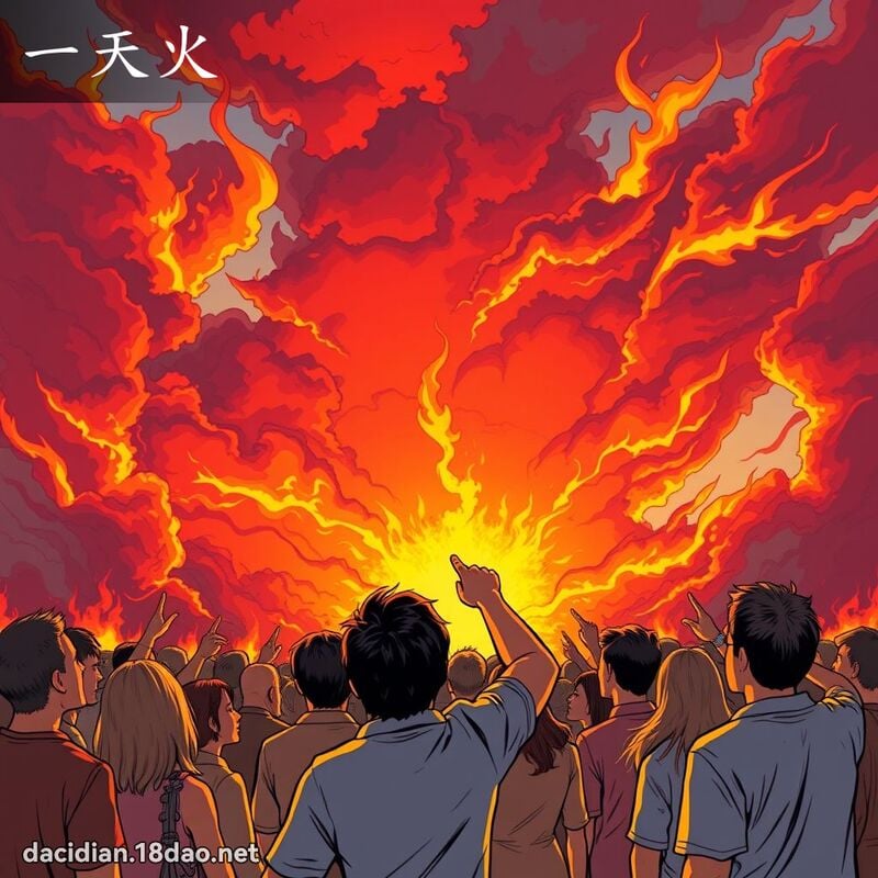 一天火 - 國語大辭典配圖