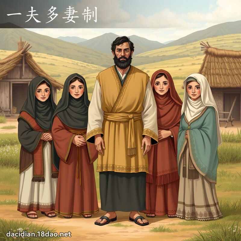 一夫多妻制 - 國語大辭典配圖