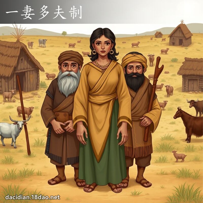 一妻多夫制 - 国语大辞典配图