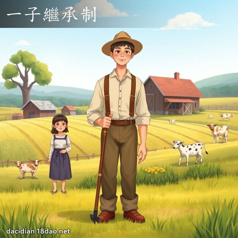 一子繼承制 - 國語大辭典配圖