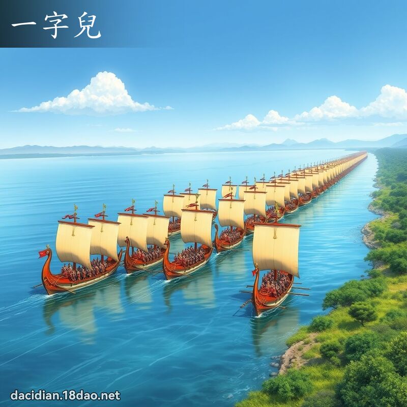 一字儿 - 国语大辞典配图