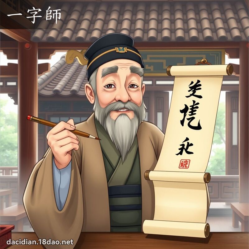 一字師 - 國語大辭典配圖