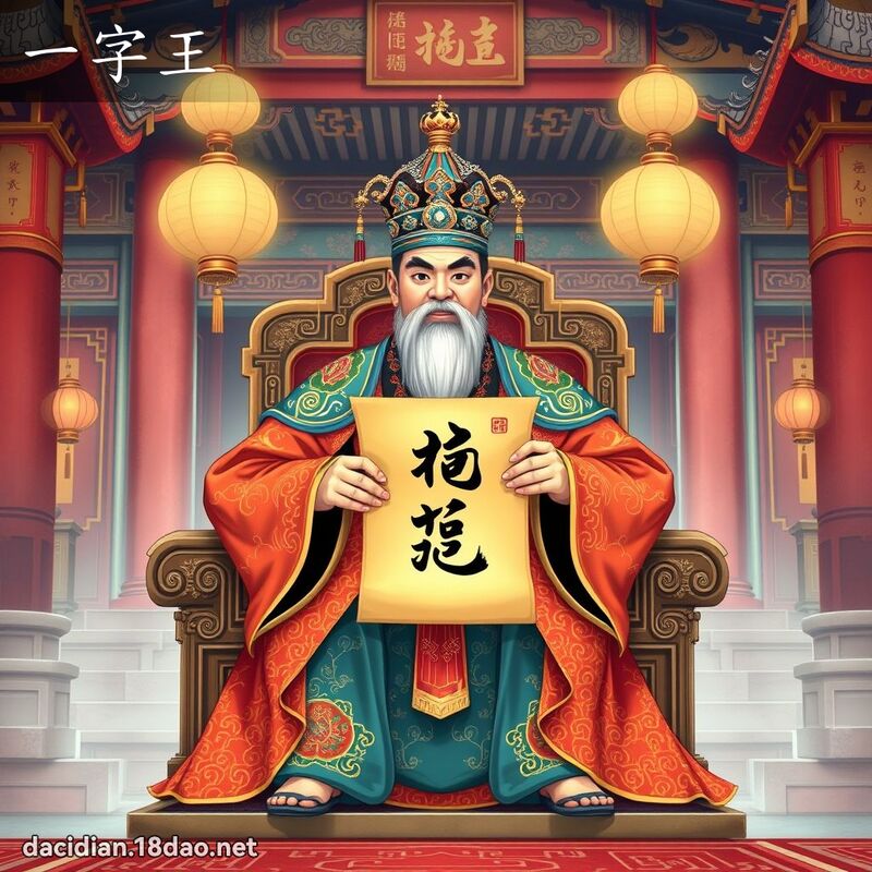 一字王 - 国语大辞典配图